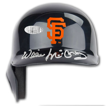 Authentic Willie McCovey San Francisco Giants Autographed Mini Batting Helmet - SportAuthentix