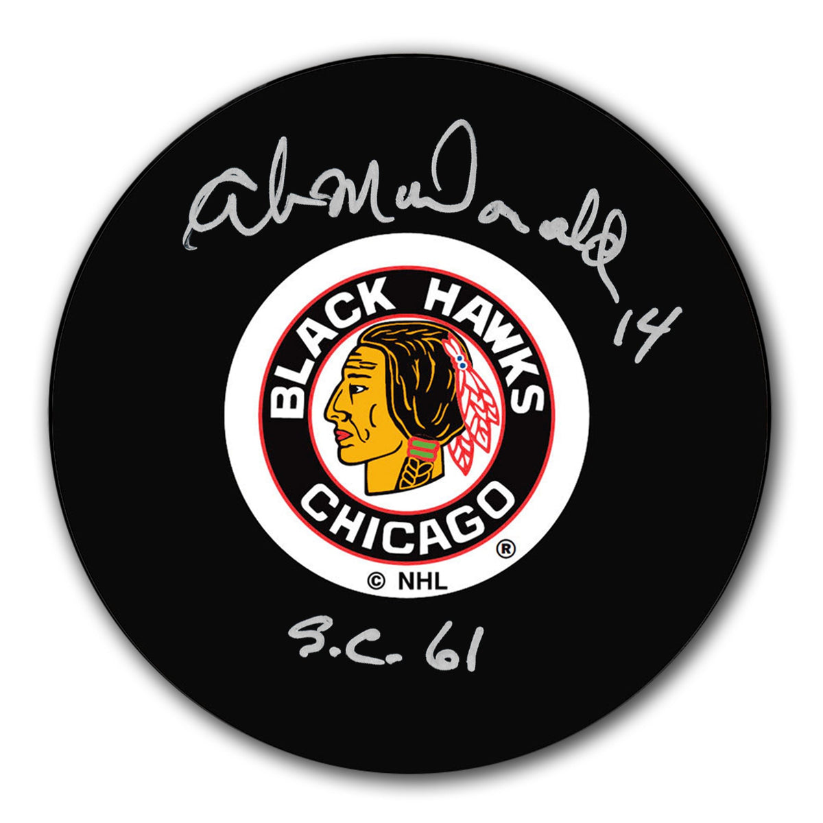 Ab McDonald Chicago Blackhawks Autographed Puck - Sport Authentix Inc