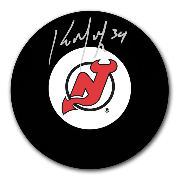 Kirk McLean autographed New Jersey Devils hockey puck