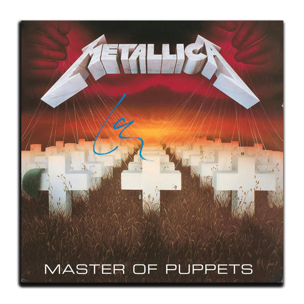 Lars Ulrich Signed Metallica MASTER OF PUPPETS Autographed Vinyl Album LP BAS COA
