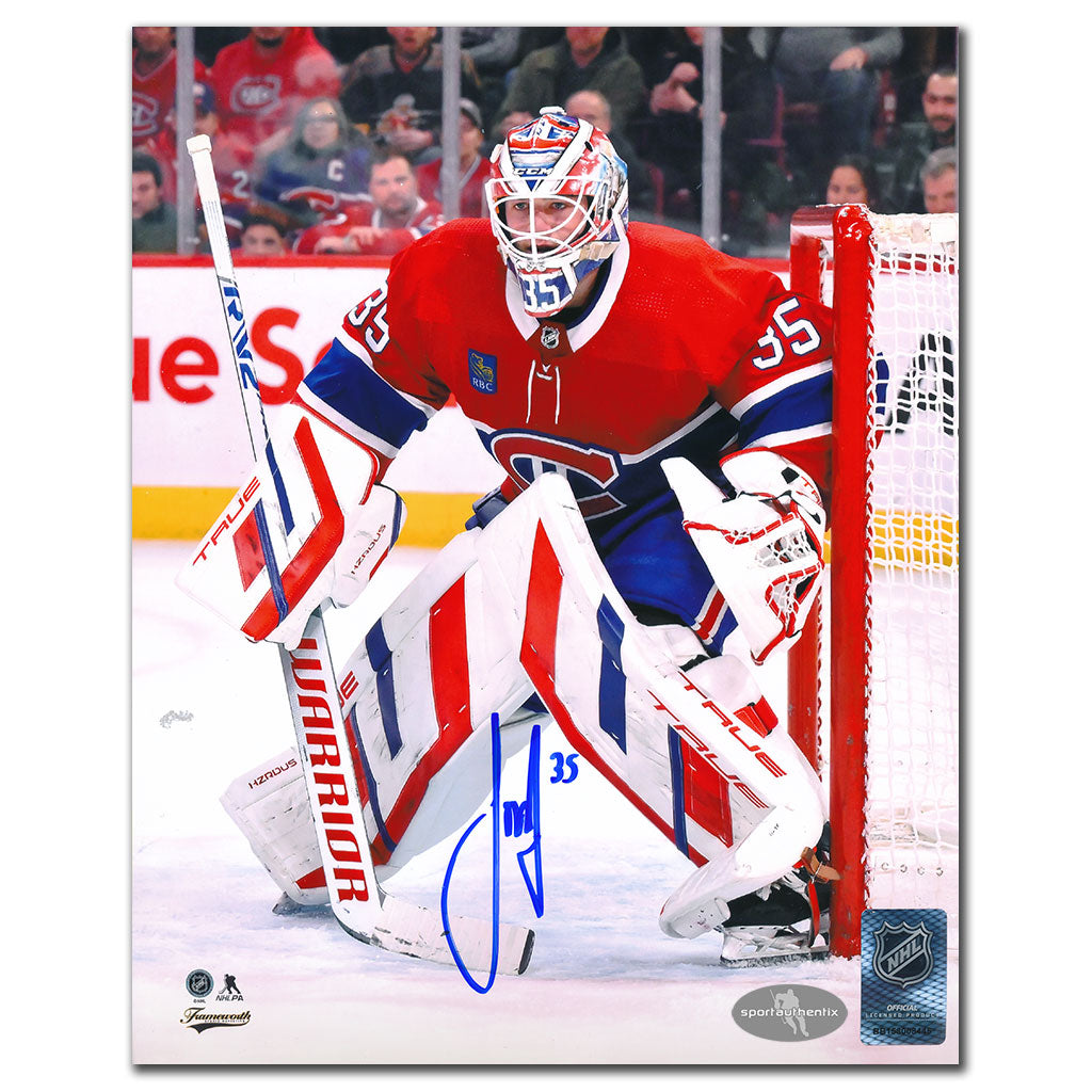 Sam Montembeault Canadiens de Montréal ACTION Autographié 8x10