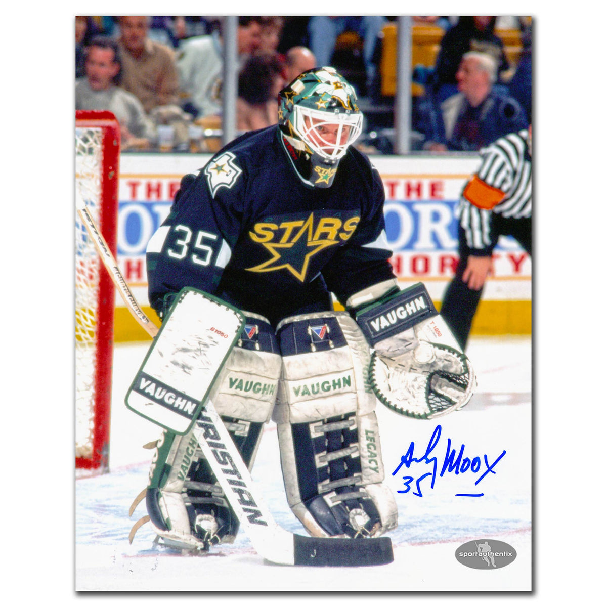Andy Moog Dallas Stars Autographed 8x10 - Sport Authentix Inc