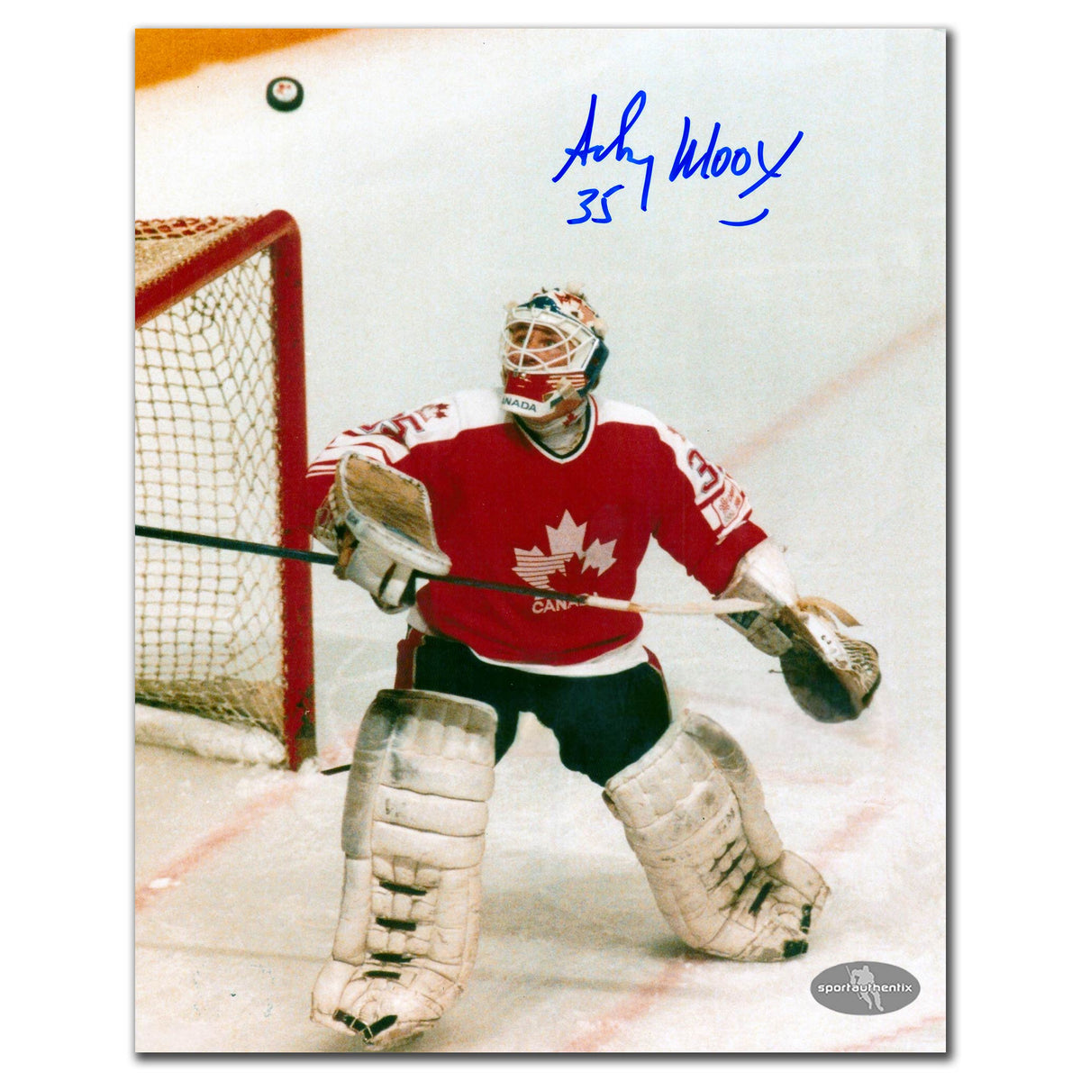 Andy Moog Team Canada Autographed 8x10 - Sport Authentix Inc