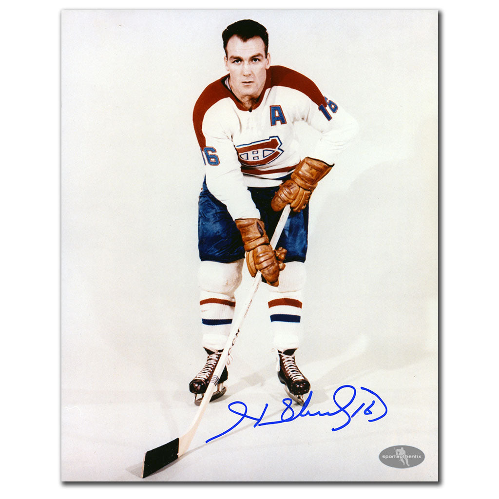 Henri Richard Canadiens de Montréal Photo autographiée 8x10