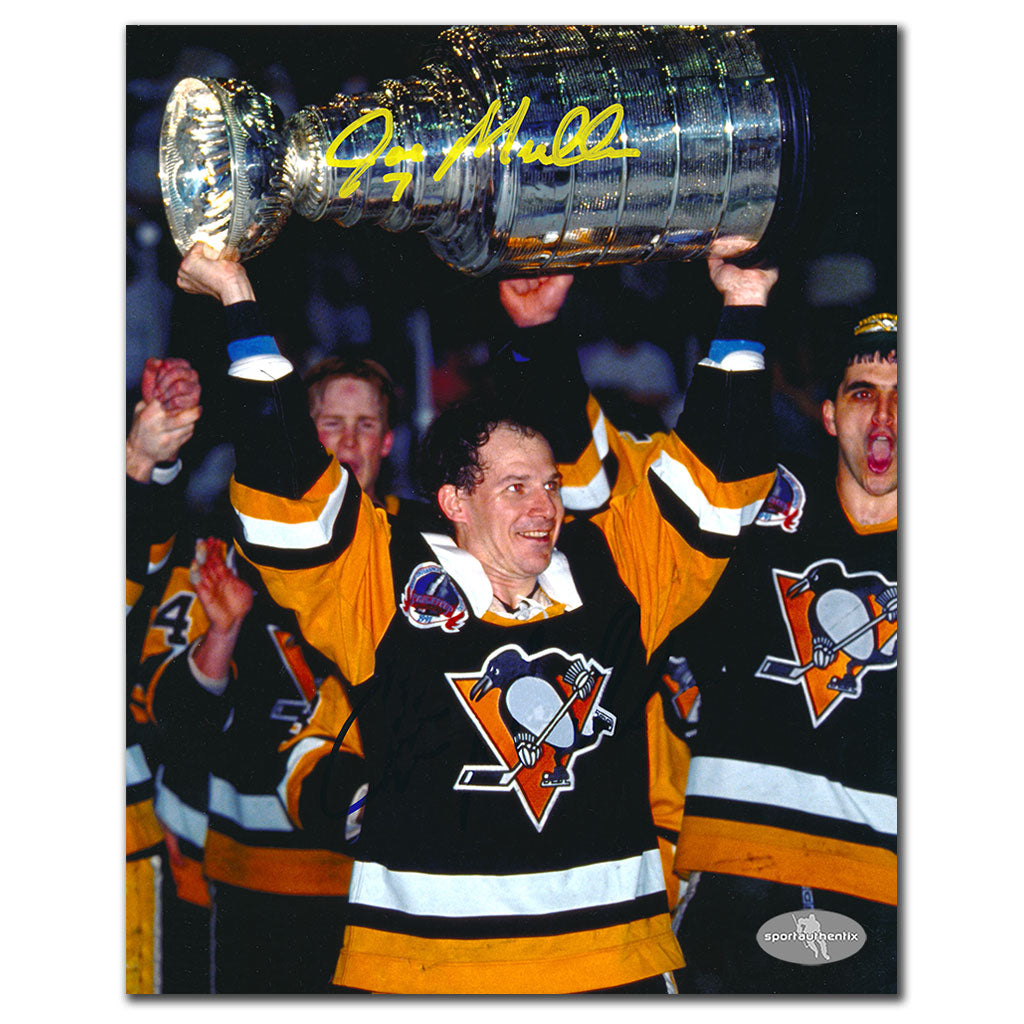 Joe Mullen Pittsburgh Penguins 1991 STANLEY CUP Autographed 8x10