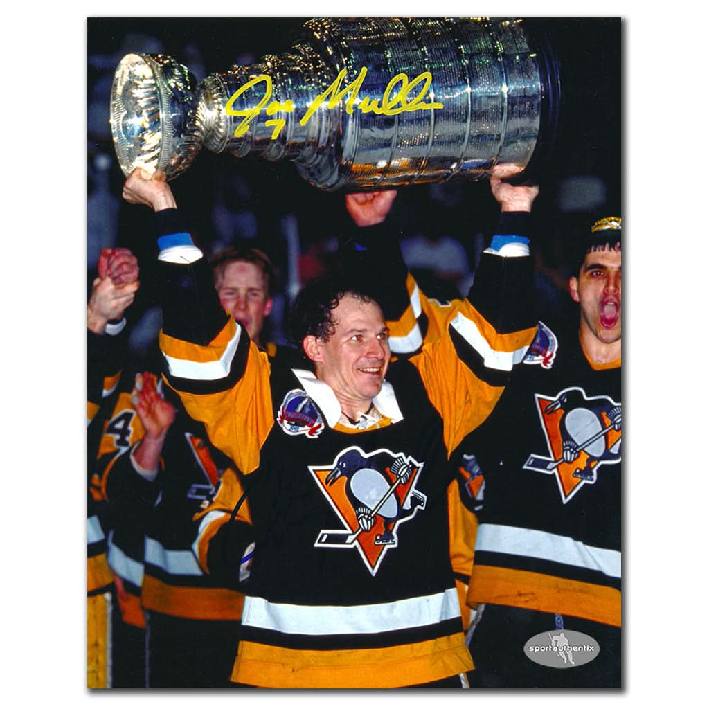 Authentic Joe Mullen Pittsburgh Penguins 1991 STANLEY CUP Autographed 8x10 - SportAuthentix