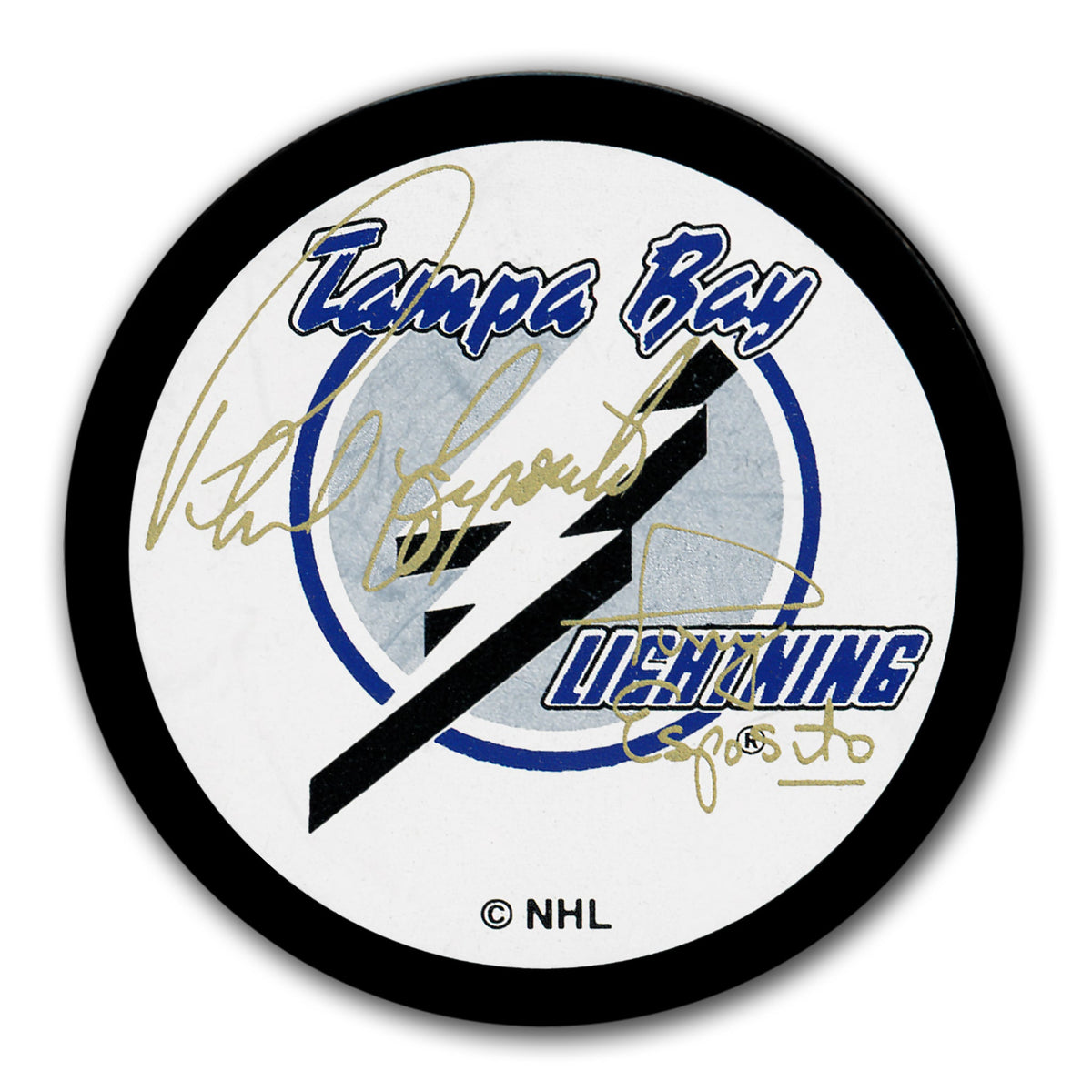Phil Esposito & Tony Esposito Tampa Bay Lightning Autographed Puck - Sport Authentix Inc