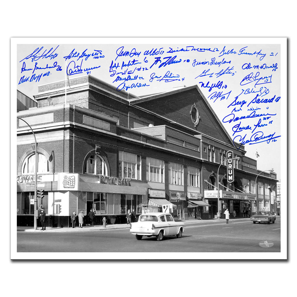 Montreal Forum Montreal Canadiens Legends Autographed 16x20 Signed by 26