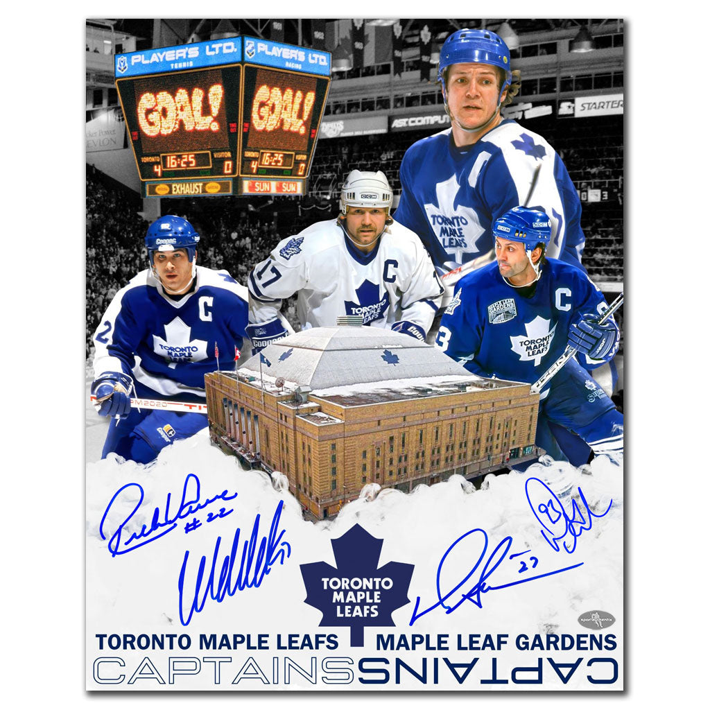 Toronto Maple Leafs Captains Maple Leaf Gardens Autographed 16x20