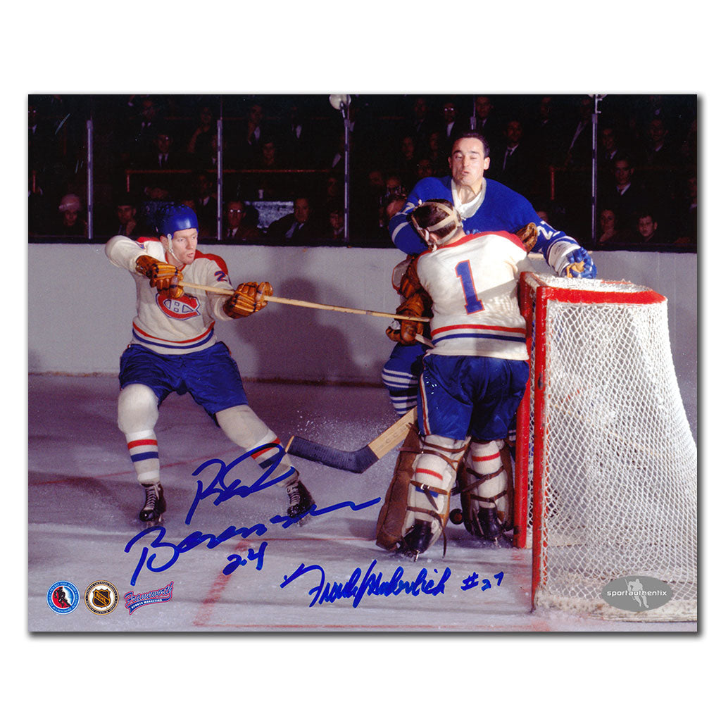 Frank Mahovlich vs Red Berenson Dual Autographed 8x10 Photo