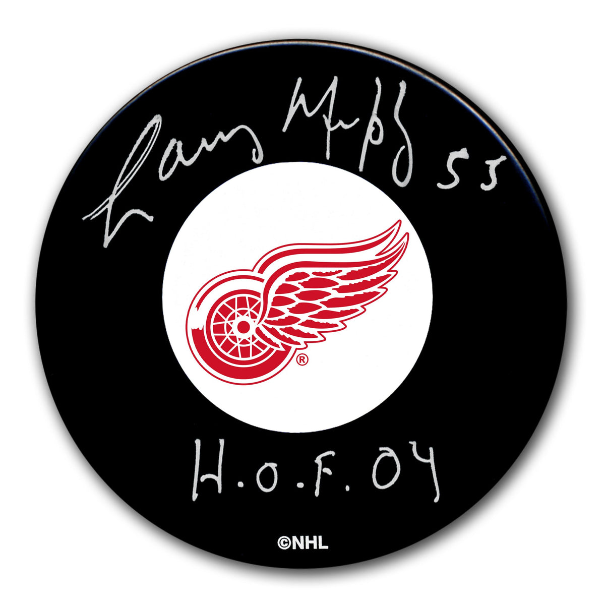 Larry Murphy Detroit Red Wings HOF Autographed Puck - Sport Authentix Inc