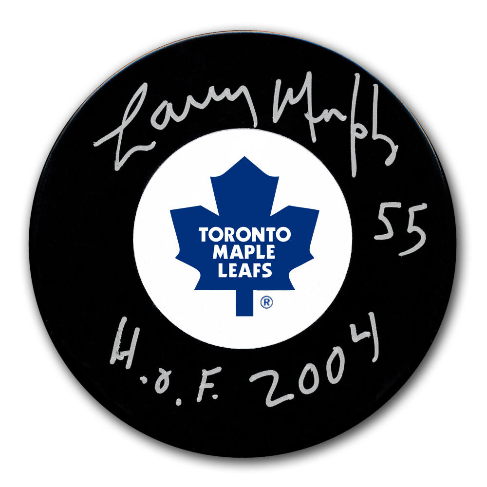 Rondelle autographiée HOF des Maple Leafs de Toronto Larry Murphy