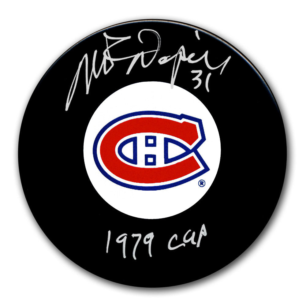 Rondelle autographiée par Mark Napier des Canadiens de Montréal