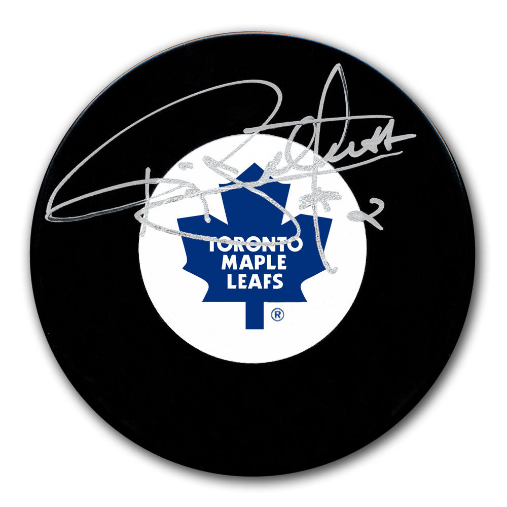 Rondelle autographiée des Maple Leafs de Toronto de Ric Nattress