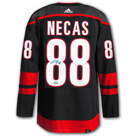 Maillot Adidas Pro autographié par Martin Necas Carolina Hurricanes
