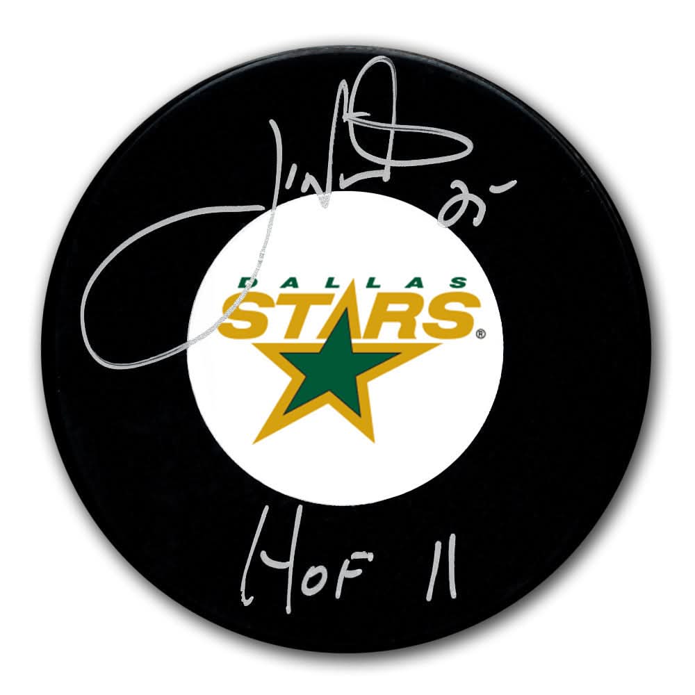 Authentic Joe Nieuwendyk Dallas Stars HOF Autographed Puck - SportAuthentix