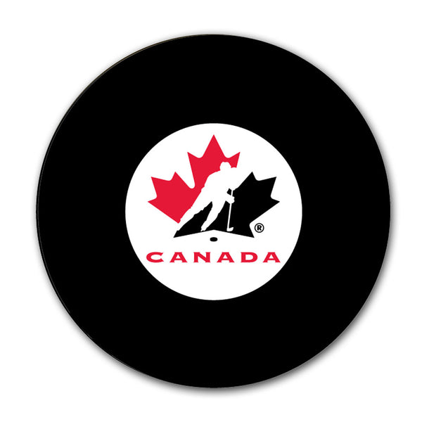 Team Canada hockey puck for Joe Nieuwendyk autograph pre-order