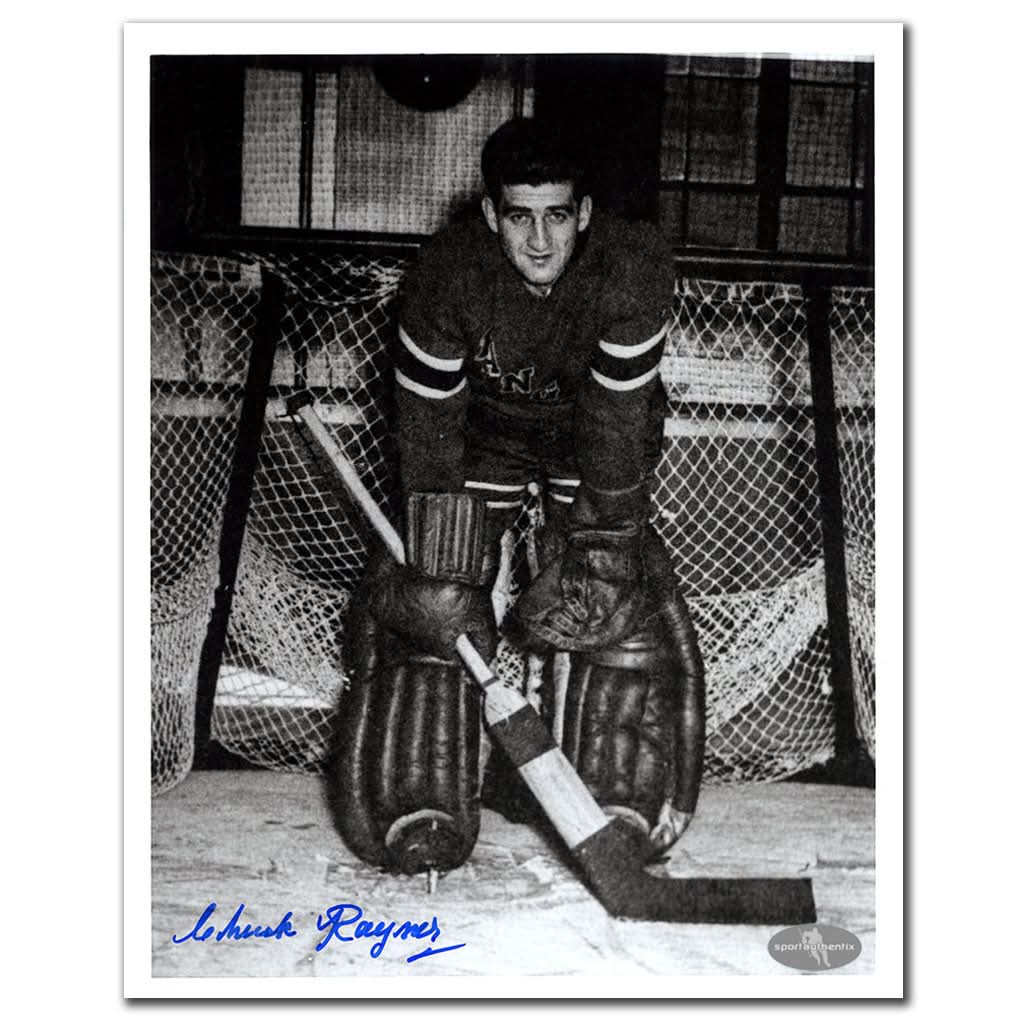 Authentic Chuck Rayner New York Rangers Autographed 8x10 Photo - SportAuthentix