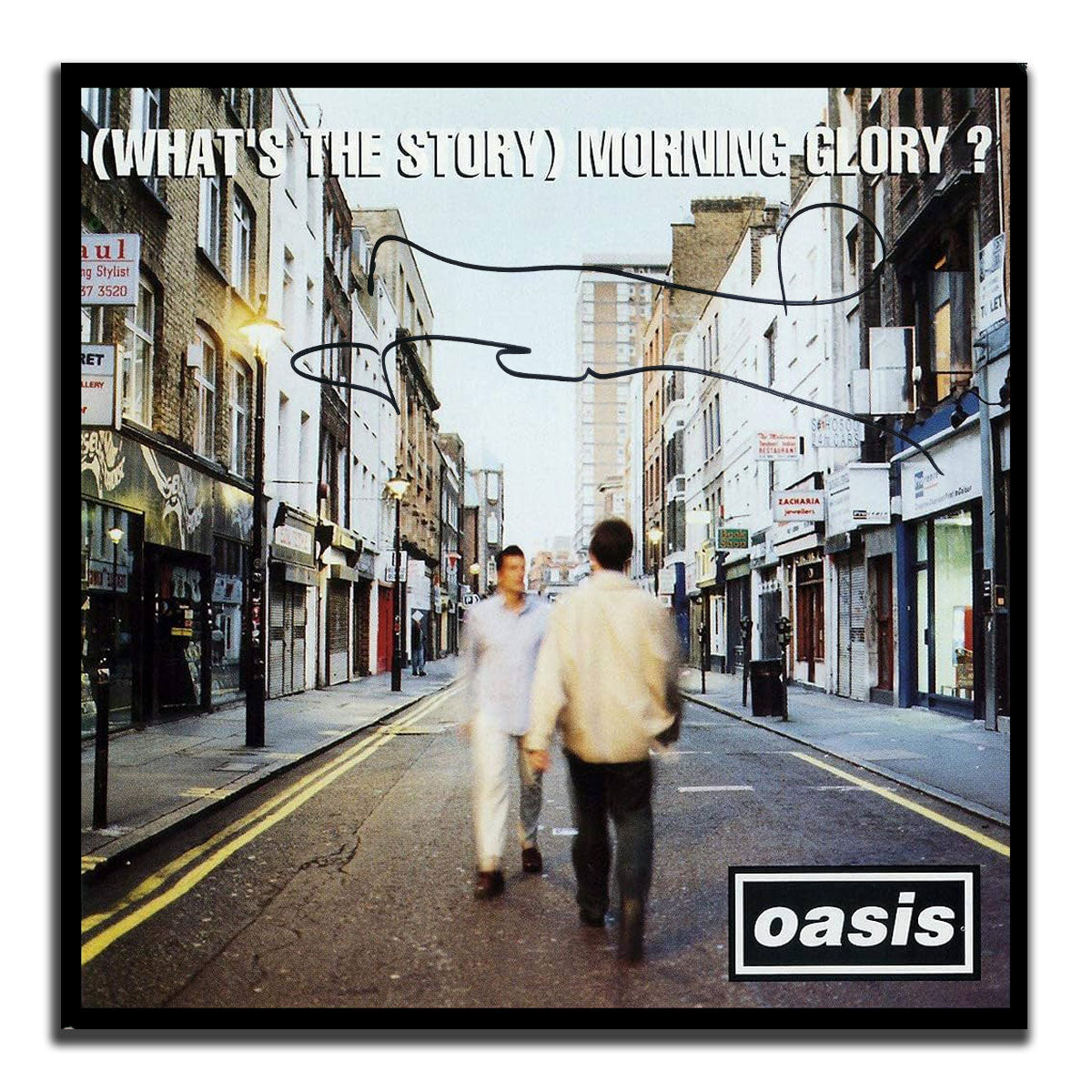 Noel Gallagher Signed Oasis (WHAT'S THE STORY) MORNING GLORY? Autographed Vinyl Album LP JSA COA