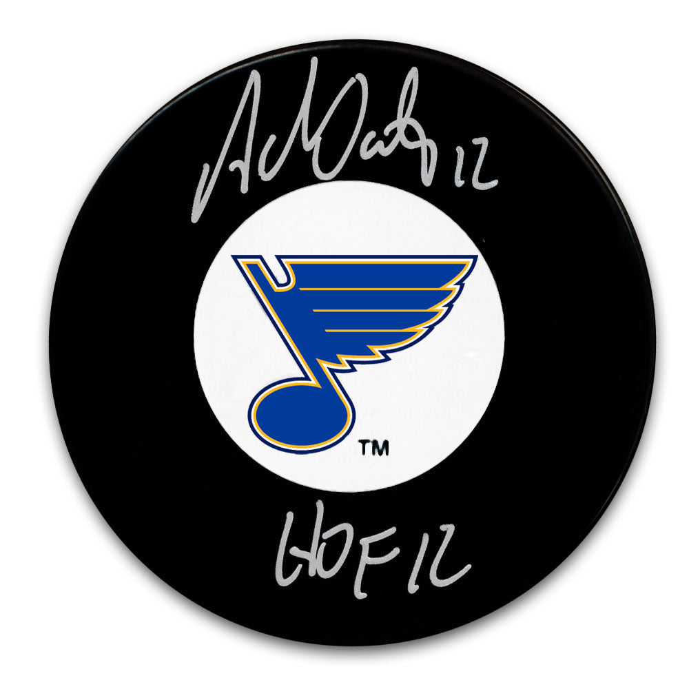 Adam Oates St. Louis Blues HOF Autographed Puck