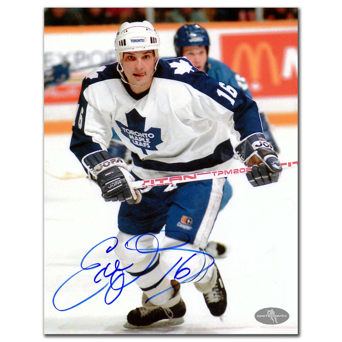 Authentic Ed Olczyk Toronto Maple Leafs Autographed 8x10 - SportAuthentix