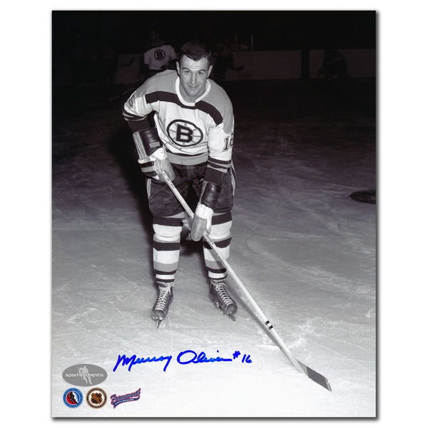 Authentic Murray Oliver Boston Bruins Autographed 8x10 Photo - SportAuthentix