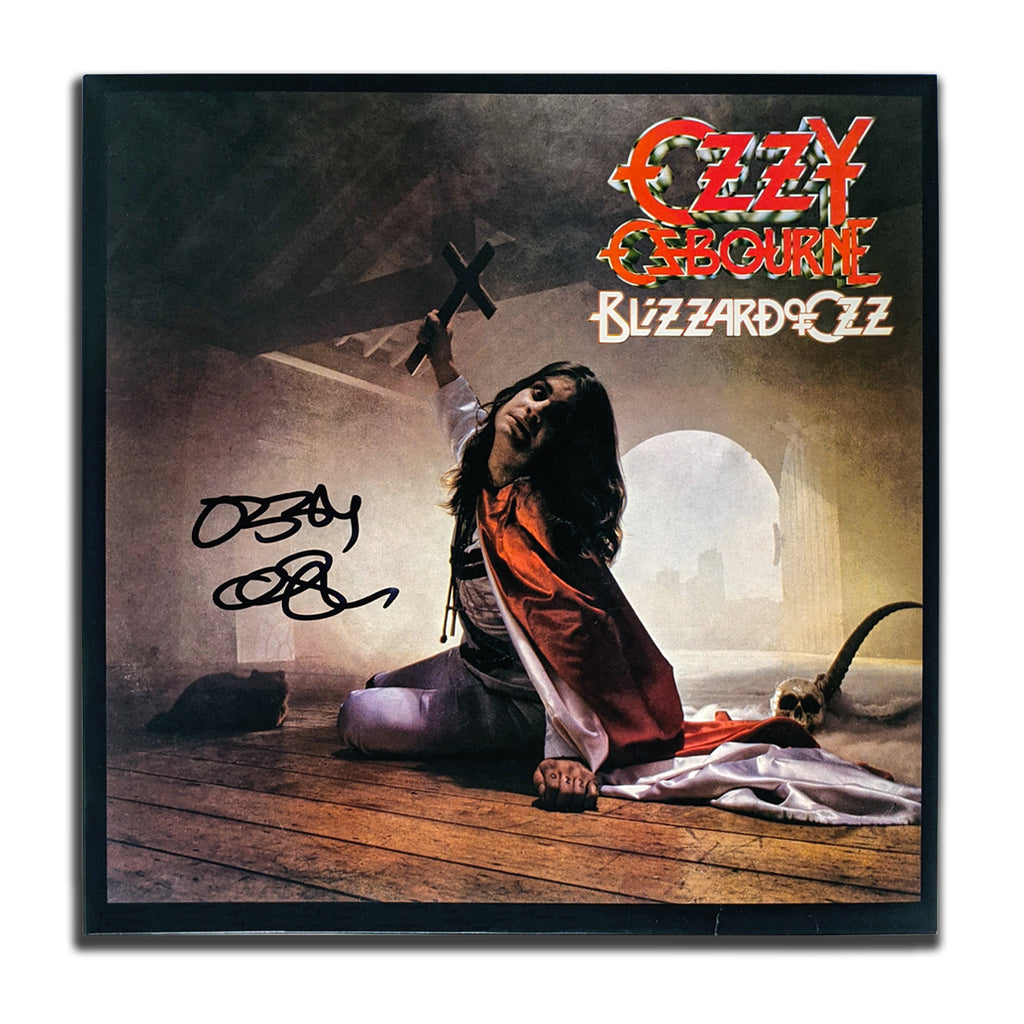 Ozzy Osbourne Signed BLIZZARD OF OZ Autographed Vinyl Album LP BAS COA