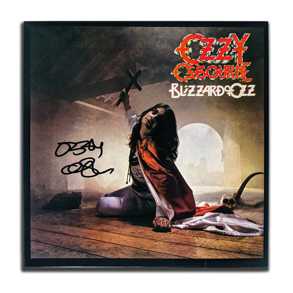 Ozzy Osbourne Signed BLIZZARD OF OZ Autographed Vinyl Album LP BAS COA