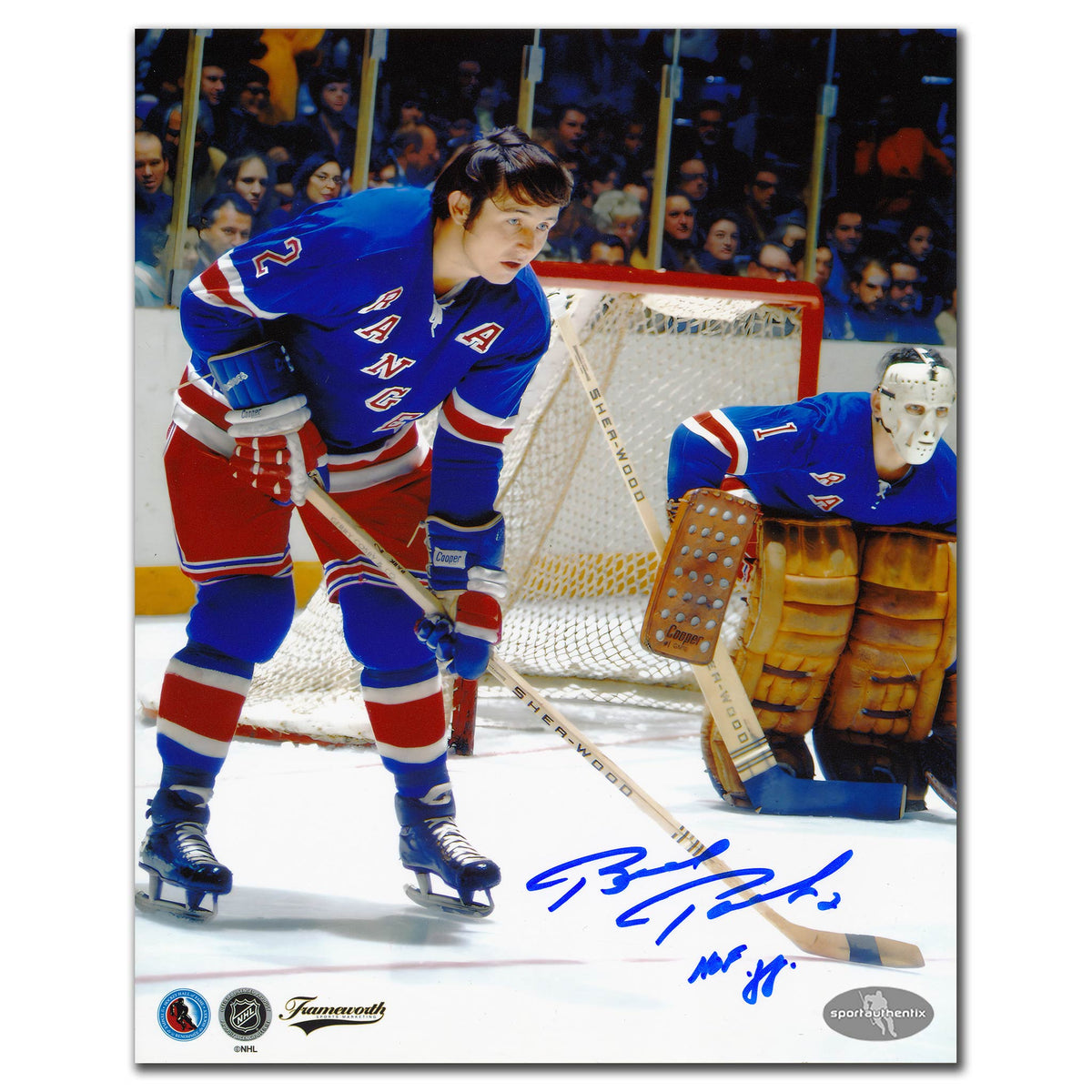 Brad Park New York Rangers Action Autographed 8x10 - Sport Authentix Inc