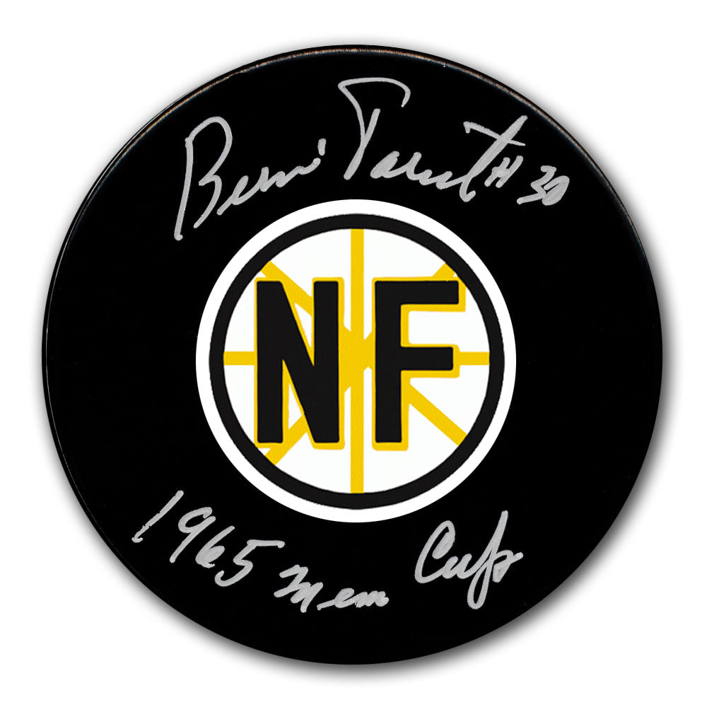 Bernie Parent Niagara Falls Flyers Autographed Puck