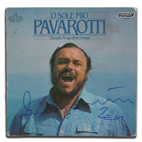 Luciano Pavarotti Signed O SOLE MIO Autographed Vinyl Album LP ACOA COA