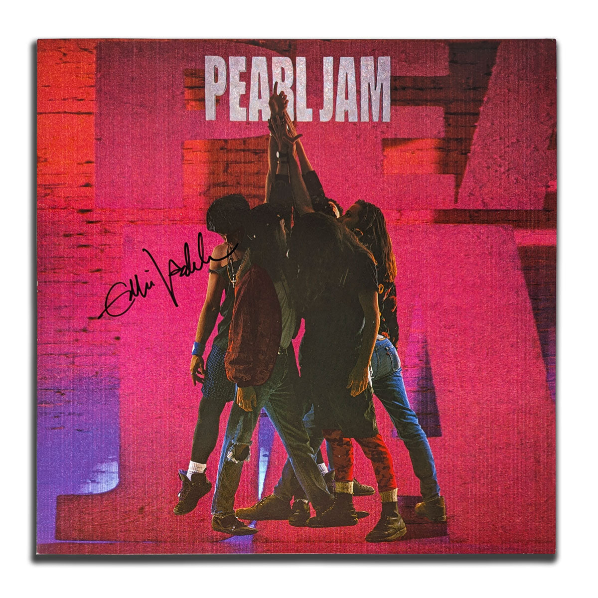 Eddie Vedder a signé Pearl Jam TEN Album vinyle autographié LP JSA COA