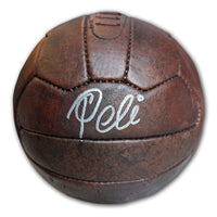 Pele signed vintage Millennium soccer ball with silver autograph authenticated by PSA DNA