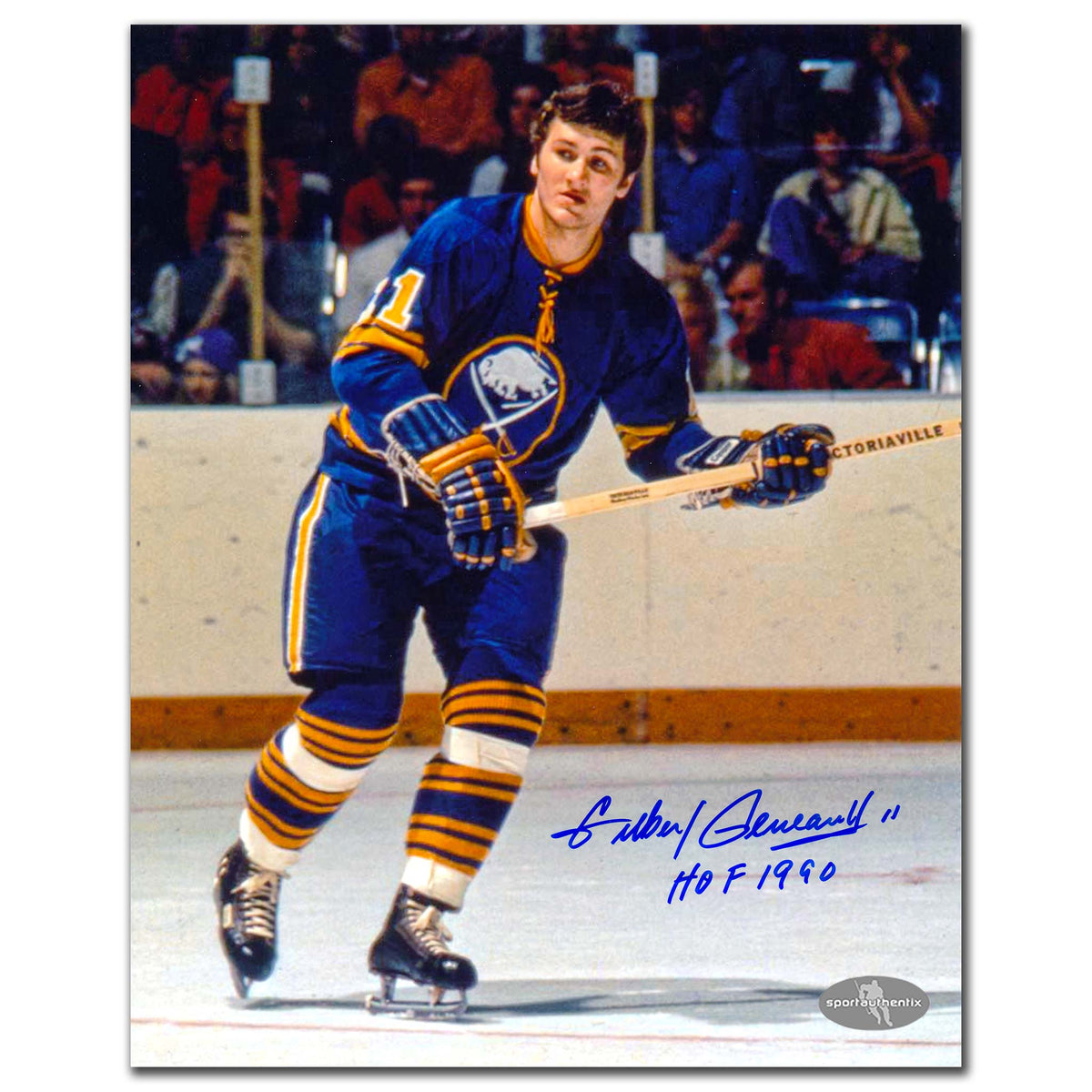 Gilbert Perreault Buffalo Sabres ACTION Autographed 8x10 - Sport Authentix Inc