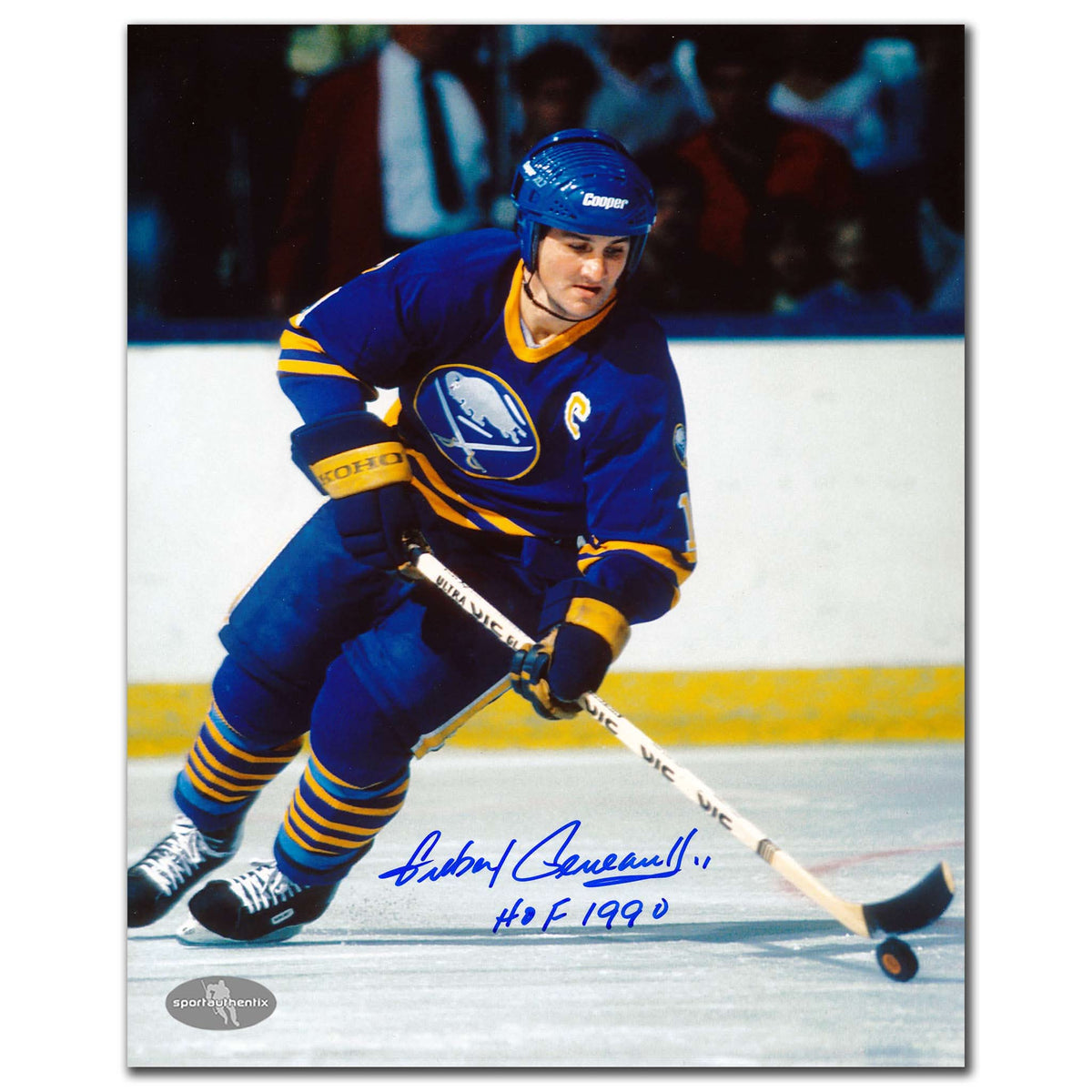 Authentic Gilbert Perreault Buffalo Sabres CAPTAIN Autographed 8x10 - SportAuthentix