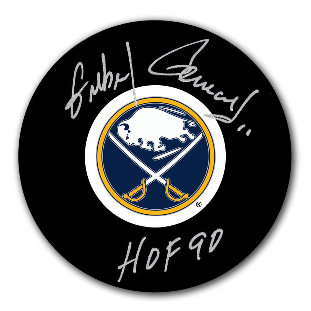 Gilbert Perreault Buffalo Sabres HOF Autographed Puck - Sport Authentix Inc