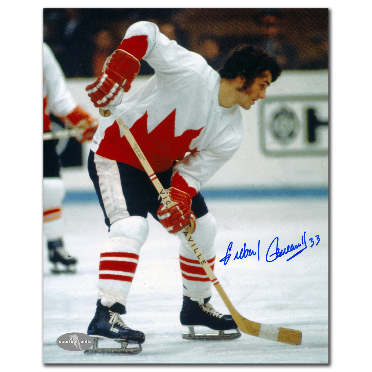 Gilbert Perreault Team Canada 1972 Summit Series Autographed 8x10 - Sport Authentix Inc