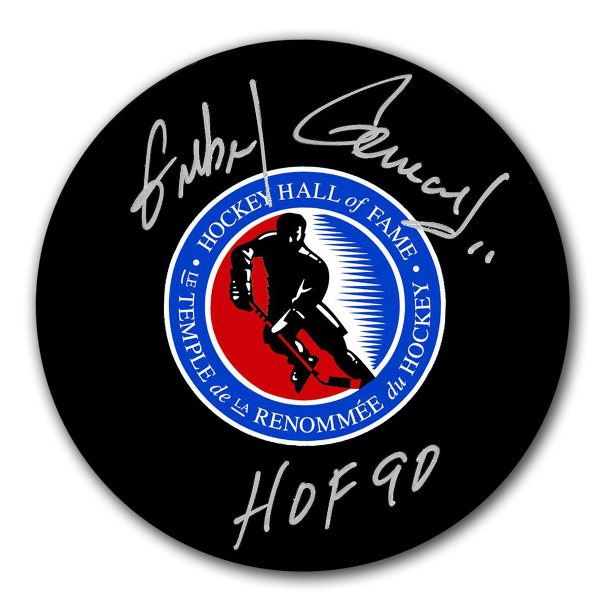 Gilbert Perreault Hockey Hall Of Fame Autographed Puck - Sport Authentix Inc