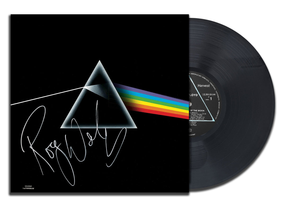 Roger Waters Signed Pink Floyd THE DARK SIDE OF THE MOON Autographed Vinyl Album LP JSA COA