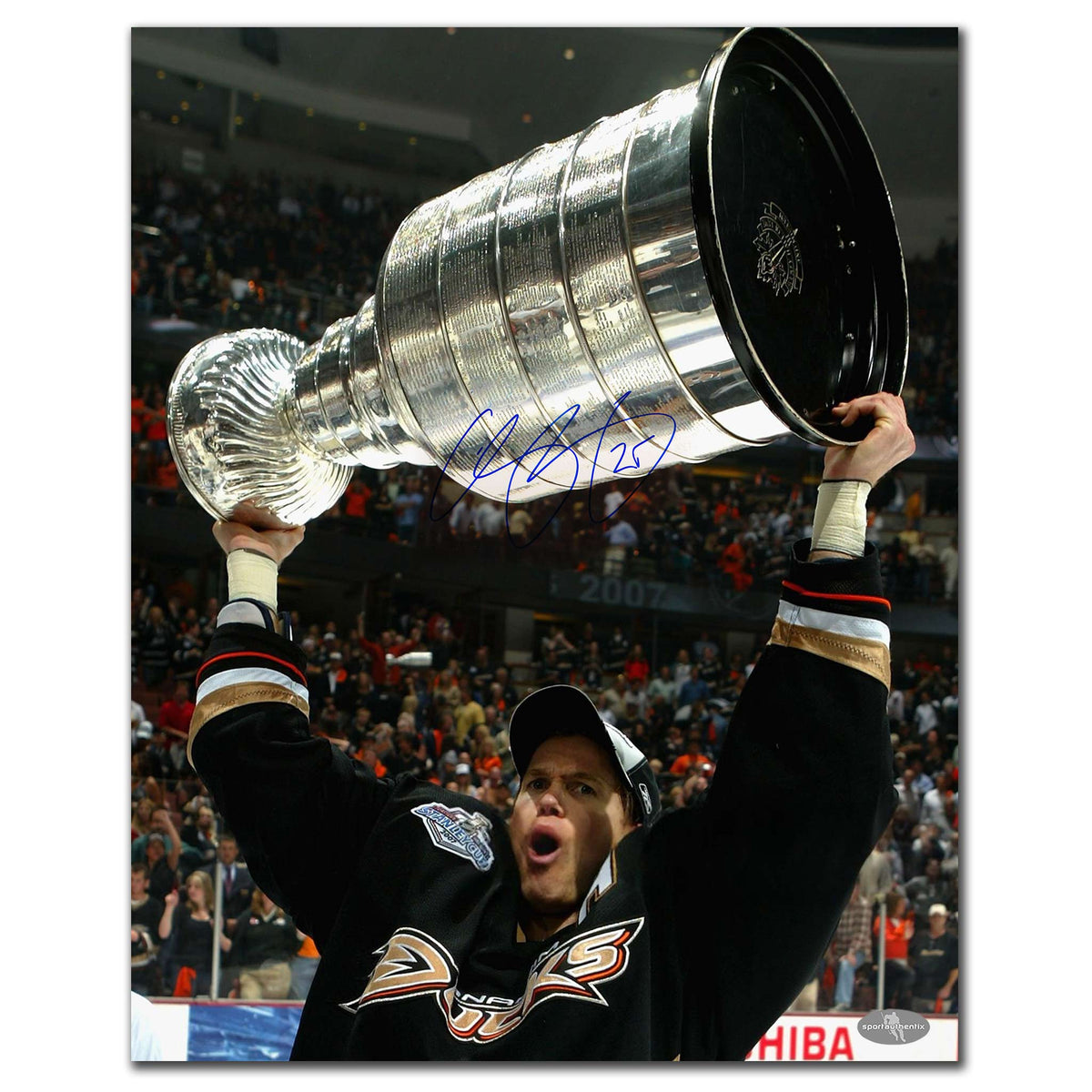 Chris Pronger Anaheim Ducks 2007 Stanley Cup Autographed 16x20 - Sport Authentix Inc