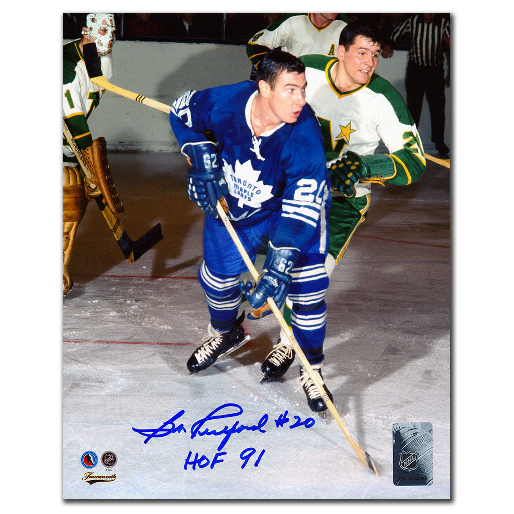 Bob Pulford Toronto Maple Leafs vs MINNESOTA Autographed 8x10