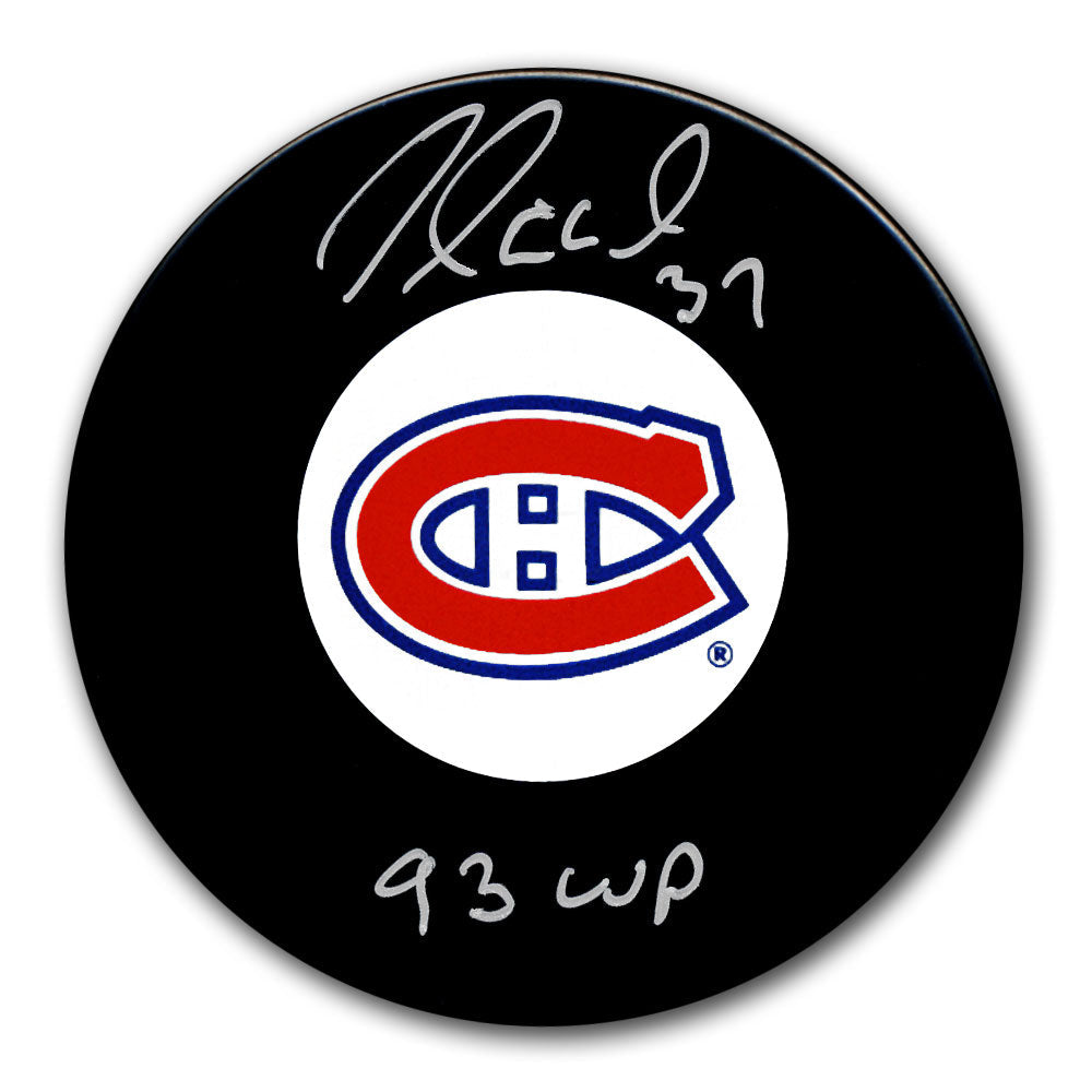 Andre Racicot Montreal Canadiens 1993 Cup Autographed Puck - Sport Authentix Inc