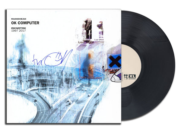Album vinyle autographié par Thom Yorke de Radiohead OK COMPUTER LP JSA COA