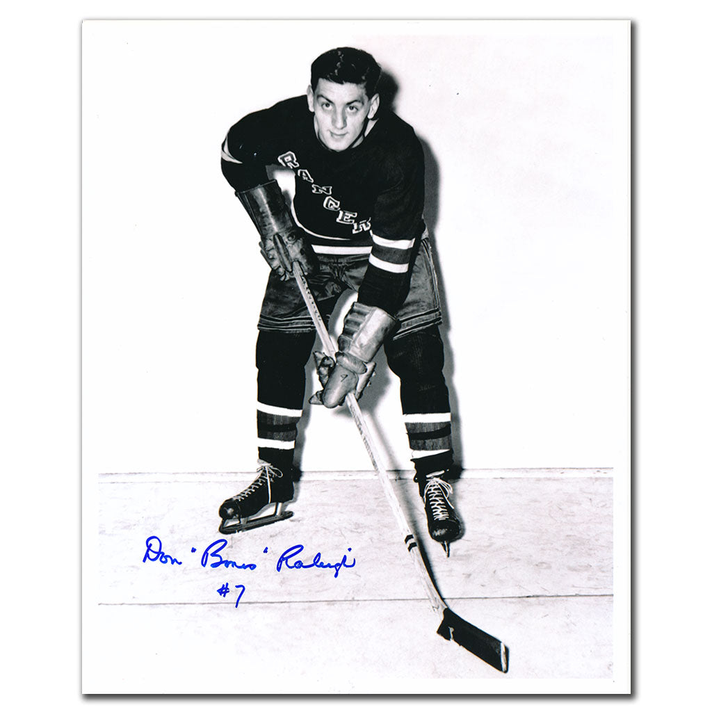 Don Raleigh New York Rangers Autographed 8x10