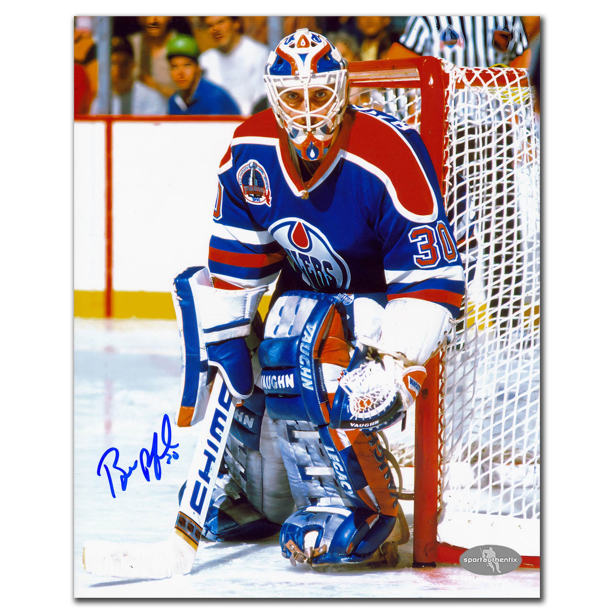 Bill Ranford Edmonton Oilers Focused Autographed 8x10 - Sport Authentix Inc