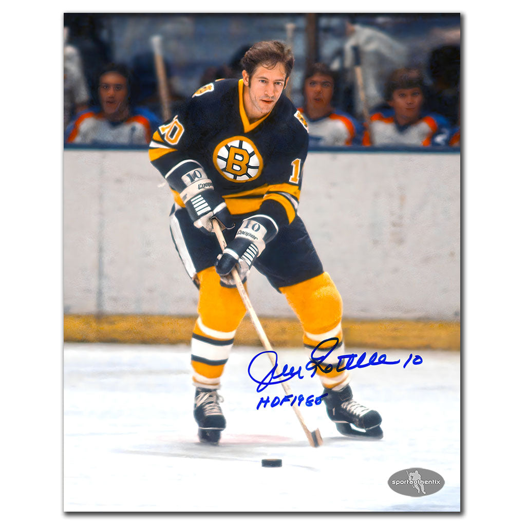 Jean Ratelle Boston Bruins HOF Autographed 8x10