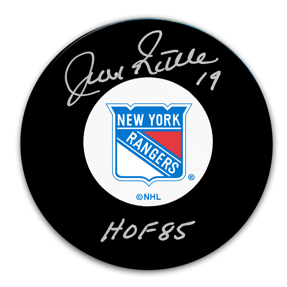 Jean Ratelle New York Rangers HOF Autographed Puck