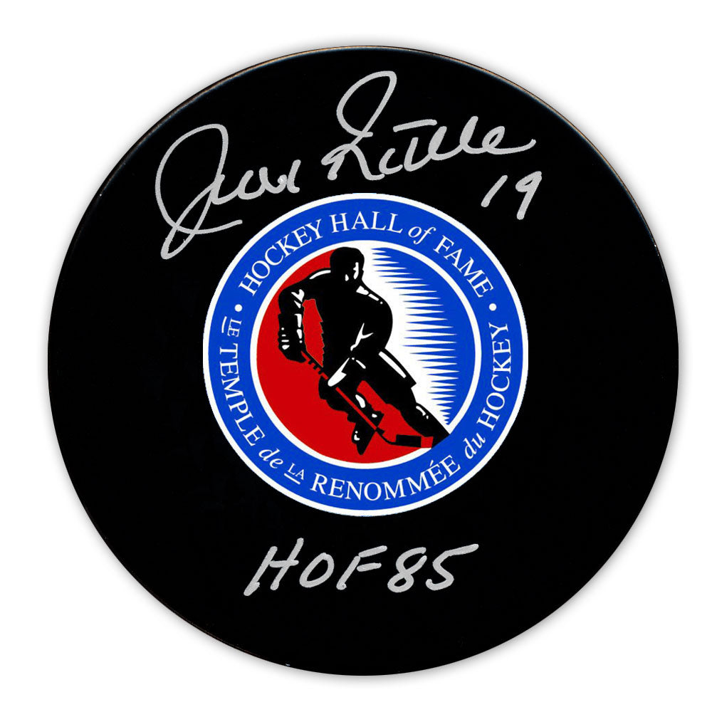 Jean Ratelle Hockey Hall of Fame HOF Autographed Puck