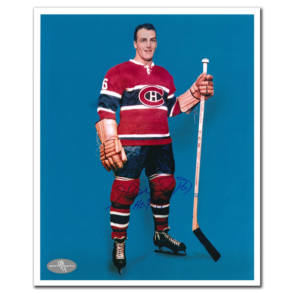 Henri Richard autographed Montreal Canadiens 8x10 photo with HOF 1979 inscription