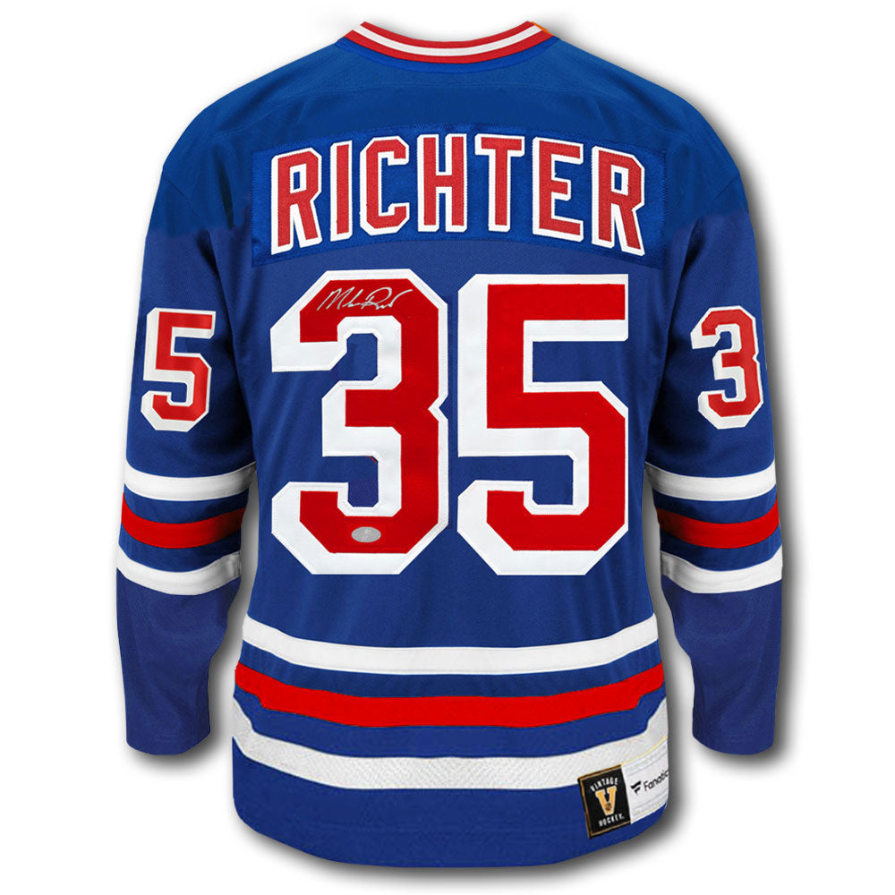Mike Richter New York Rangers Fanatics Vintage Autographed Jersey
